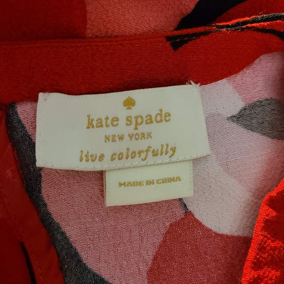 Kate Spade Deco Rose peplum blouse - Picture 6 of 6